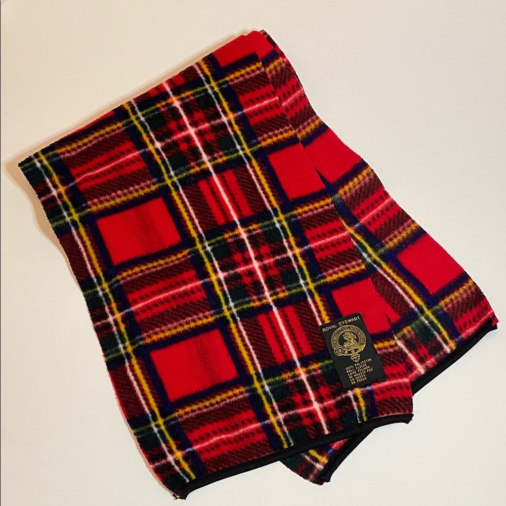 ROYAL STEWART Bold Vibrant Tartan Unisex United Kingdom Cozy Cottagecore Scarf